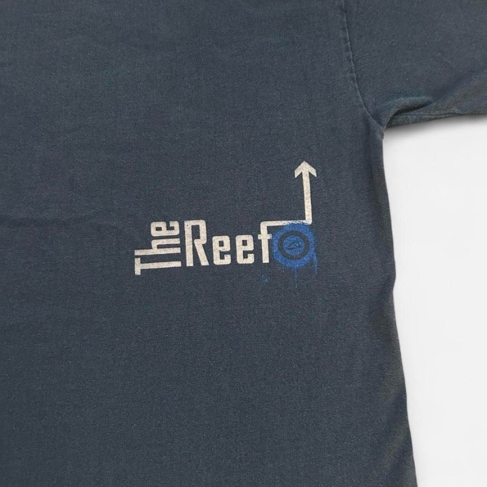 Vintage Mens Reef Navy T-Shirt with Blue Graphic - Picture 7 of 7